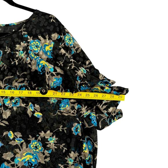 Lane Bryant Black Floral Blouse - Picture 7 of 8